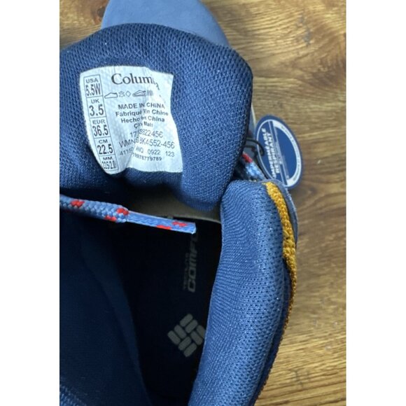 Columbia Women's Newton Ridge Plus Waterproof Amped Hiking Boots 5.5W Blue Dusk - Picture 6 of 8